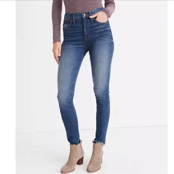 Madewell Denim - Madewell 10” High Rise Skinny Jeans | Dark Washed | 25” Inseam | Size 27